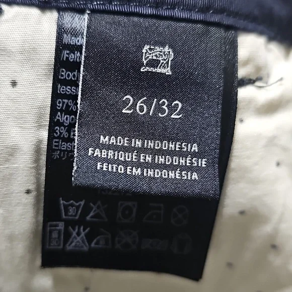 Scotch &‎ Soda Skinny Navy Chino Pants Size 26 - Picture 6 of 8